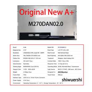 Écran LCD d'origine neuf A+ 27 pouces en gros M270DAN01.1 M270DAN01.2 M270DAN02.0 M270DAN02.1 M270DAN02.3 M270DAN06.6 M270DAN02.5 - Product Image 4