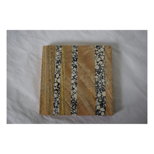 Precios Directos de Fábrica Posavasos de Lujo de Alta Calidad de Madera y Resina Forma Cuadrada Reutilizables Hechos a Mano Diseño Moderno Personalizables - Product Image 2