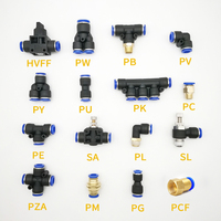 Raccord pneumatique en laiton série PCF, filetage femelle, adaptateur droit, connecteur rapide pour tuyau d'air