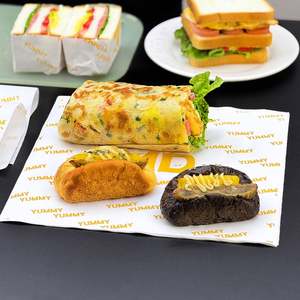 Papier kraft jetable écologique personnalisé en gros, résistant à la graisse, pour emballer les hamburgers, les sandwichs, le pain, alimentaire, imprimé - Product Image 3