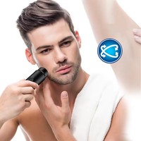 Portable Mini corps visage Bikini épilateur pour hommes femmes épilation tondeuse tondeuses USB Rechargeable barbier barbe rasage outil