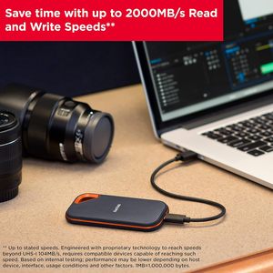 Sandisk Extreme Pro Portable Ssd 2 Tb <b>Usb</b>-C Water Dust Resistant External Storage - Product Image 5