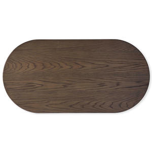 Nuevas Llegadas: Mesa de Centro Redonda de Madera Tallada Estilo Retro Antiguo para Sala de Estar con 2 Patas - Product Image 4