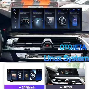 14.9" <b>Car</b> Linux Players Multimedia Screen For BMW 5 Series G30 G35 G38 2018-2023 CCC CIC Carplay Stereo GPS Navigation Head Unit - Product Image 1