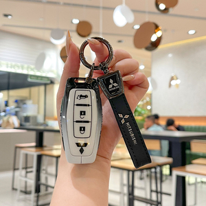 เคสกุญแจรถยนต์โลหะผสมสังกะสี ซิลิกา<span class=keywords><strong>เจ</strong></span>ล สำหรับมิตซูบิชิ เอาท์แลนเดอร์ อีคลิปส์ ครอส เอเอสเอ็กซ์ <span class=keywords><strong>ปา</strong></span><span class=keywords><strong>เจ</strong></span>โร แลคเซอร์ พร้อมพวงกุญแจ - Product Image 4