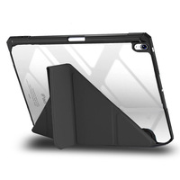Coques de tablette pliables multi-angles en acrylique transparent avec emplacement pour stylet pour iPad Air/Pro 11ème génération, étui de protection
