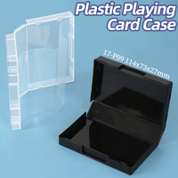 Boîte de rangement pour cartes à jouer SUNSHING personnalisée en plastique acrylique transparent, boîte de rangement pour cartes de poker, protecteur, étui pour 2 jeux de cartes