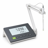 Testeur de pH/mV de laboratoire de bureau intelligent à compensation automatique de température, haute précision, résolution 0,001