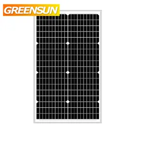 Modul Panel surya kecil 36 sel, panel surya mini 12V 24V 40W 45W 50W 55W 60W 80W 100W