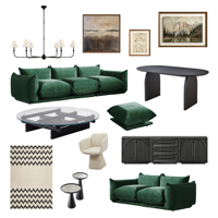 Voxhome - Ensemble de meubles de salon modernes de style français du milieu du siècle, meubles sur mesure pour toute la maison, ensemble de meubles de salon modernes