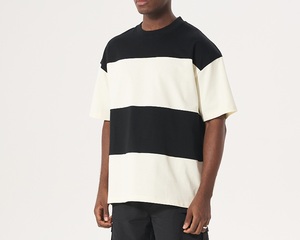 T-shirt a righe all'ingrosso da uomo <span class=keywords><strong>Polo</strong></span> <span class=keywords><strong>Oversize</strong></span> t-shirt da uomo a righe t-shirt - Product Image 6