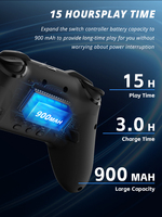 Manette de jeu sans fil Elite pour PC avec vibration Turbo, contrôle sans fil à charge complète en 3 heures pour joysticks et manettes