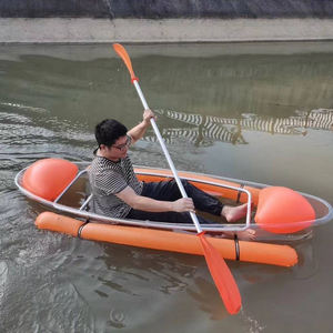 Canoë <span class=keywords><strong>rigide</strong></span> transparent en PC de 3,36 m pour 2 personnes, idéal pour les séances photo de mariage, les sites panoramiques et la navigation en eau. - Product Image 4