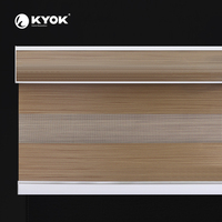 Stores enrouleurs manuels en métal KYOK 2025, nouveau style européen simple, avec tringles à rideaux, design Art Déco, durables et robustes