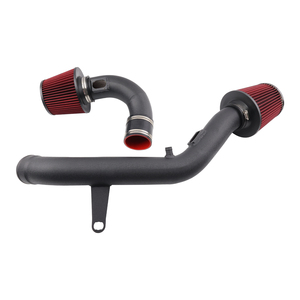 Kit d'admission d'air froid de haute qualité AOSU Performance pour moteur turbo M3 F80 M4 F82 M2 S55 AIM062-BK-RD Noir + Rouge - Product Image 2