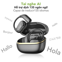 Casque Sans Fil HTC NE18 AI Sport pour Bluetooth 6.0 à Délai Ultra-Faible avec Effet Sonore Stéréo HiFi et Traducteur IA Intelligent