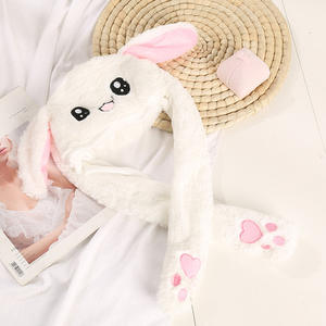 Sombrero de Orejas de Conejo de <span class=keywords><strong>Pikachu</strong></span> en Movimiento, <span class=keywords><strong>Gorro</strong></span> Suave para Saltar, Juguete Divertido de Dibujos Animados, Sombrero de Felpa Kawaii, Juguetes de Regalo para Niños y Adultos - Product Image 6