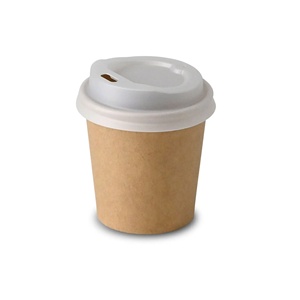Tazas de Café de Papel Reciclables, Aisladas, Anti-Escaldaduras, con Diseño Ondulado, Color Marrón, Ø 80 mm, 8 oz, 200 ml - Product Image 5