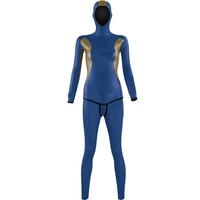 DIVESTAR desain warna kustom OEM wanita, pakaian selam bebas kulit halus bersirkulasi depan dua-potong tahan air Neoprene 3mm