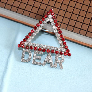 Metal Bling Rhinestone Organización social Mujeres <span class=keywords><strong>Club</strong></span> Hermandad griega Triángulos Dear Delta DST Broche Joyería - Product Image 6