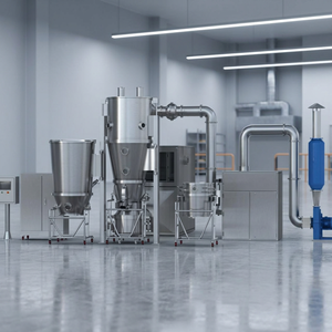 Séchoir à lit fluidisé automatique en acier inoxydable personnalisé en gros avec boîte de vitesses 220V, capacité 500L pour la production de comprimés en poudre - Product Image 3