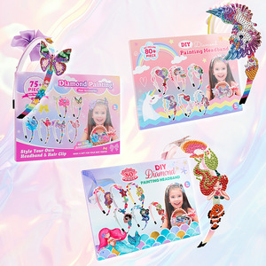 Kit de fabrication de bandeaux pour filles Diamond Little Girl, ensemble de bandeaux papillon faits à la main pour enfants, accessoires de fabrication de bandeaux personnalisables - Product Image 5