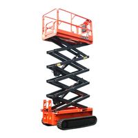 KCCL Table élévatrice à ciseaux sur chenilles de 18m à usage domestique Vérins élévateurs hydrauliques mobiles certifiés CE Matériau en acier pour nouvelle construction