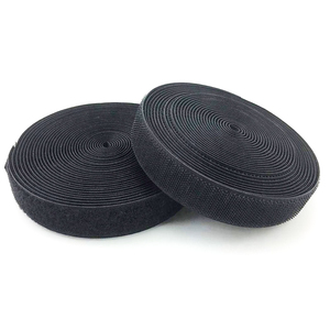 دائم 25 م/لفة بوصة أسود شريط حلقي منفصل وقابل للإفراز للخياطة على الأحذية والستائر أرائك السجاد - Product Image 1