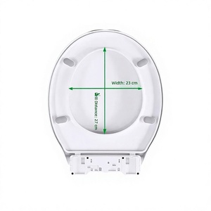 Fundas de asiento de inodoro en forma de O, antibacterianas, universales para el hogar, de estilo antiguo, gruesas, con anillos de cojín y tapas de plástico, al por mayor - Product Image 1