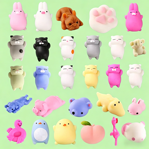 Yuglow - Bolas Antiestrés <span class=keywords><strong>de</strong></span> Silicona Suave con Forma <span class=keywords><strong>de</strong></span> Animales <span class=keywords><strong>de</strong></span> Dibujos Animados, Juguetes Creativos Kawaii para Aliviar el Estrés - Product Image 1