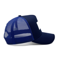Gorras Trucker Personalizadas con Logotipo, 5 Paneles, Perfil Alto, Bordado, Parche Impreso, Unisex, Malla, Cierre a Presión, Ajuste Profundo