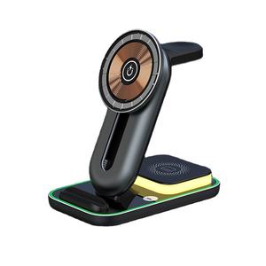 Soporte de <span class=keywords><strong>Carga</strong></span> Inalámbrica 3 en 1 JustLink de 15 W Compatible con Teléfonos Apple Watch y Android para <span class=keywords><strong>Samsung</strong></span> - Product Image 1