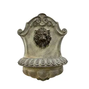 Ornamenti per giochi d'acqua all'aperto fontana d'acqua da giardino in marmo naturale forniture per fontane da parete con testa di leone