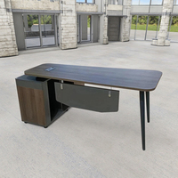 Poste de travail modulaire ouvert design moderne Table d'ordinateur extensible en contreplaqué Mobilier de bureau pour le personnel Panneau industriel commercial