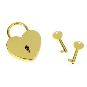 Candado de Seguridad con Llave Golden Heart, Impermeable, de Aleación de Zinc para Seguridad - Product Image 1