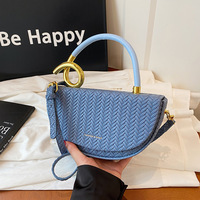 Nouveau sac à bandoulière tendance à une seule épaule, sac selle, luxe léger, niche haut de gamme, personnalité, sac à main pour femme, boîte en PU