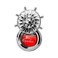 Diffuseur de parfum pour grille d'aération de voiture en forme de roue de bateau, à capteur de vibration, sans électricité, multi-parfums, ornement intérieur