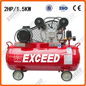 Compresseur d'air à piston silencieux 2HP 1,5kW, lubrifié à l'huile, refroidi par air, mobile, pour atelier - Product Image 2
