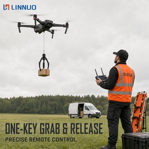Pince mécanique à trois doigts LINNUO pour drone <span class=keywords><strong>DJI</strong></span>, antidérapante, pour livraison de marchandises, sauvetage, charge utile UAV, vente en gros OEM - Product Image 5