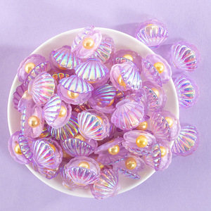 Pinzas para el cabello con perlas de resina, estilo dulce, decoración hecha a mano, regalo para mujer - Product Image 4