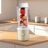 Blender portable rechargeable par USB, machine à jus de fruits et légumes, mini blender portable pour smoothies et jus, pour une utilisation à domicile et en extérieur