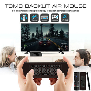 custom <span class=keywords><strong>mini</strong></span> wireless air remote mouse portable <span class=keywords><strong>one</strong></span> hand touchpad gaming keyboard and mouse for android tv box smart tv - Product Image 3