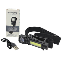 Wason Top vente XPE + COB 2 en 1 lampe frontale LED amovible magnétique Rechargeable multifonction extérieur léger lampe frontale torche