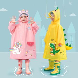 Cartoon Durable Eco-Friendly for Waterproof Reusable and Portable Eva Raincoat Kids Rainwear Set for Outdoor Tours - Product Image 2