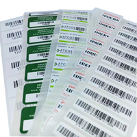 Autocollants en vinyle adhésif acrylique à séquence personnalisée Rouleau d'autocollants à code-barres imprimés Numéro de série Emballage Étiquettes Étanches Anti-effraction
