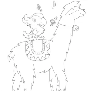 数字流行绘画骆驼卡通亚克力绘画套装画笔绘画和墙壁艺术儿童玩具儿童家居装饰