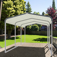 ESGC1015-H260 Abri de voiture en acier pour garage, extérieur, imperméable, durable, facile à assembler, abri de voiture simple avec un design moderne