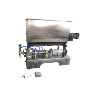 fruit stick sauce vertical mixing heating bottle filling machine