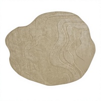 Tapis de prière en polaire, tapis de couloir irrégulier en laine française, tapis de salon pour canapé, tapis de vestiaire couleur unie YuHe antidérapant
