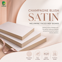 Panneau MDF mélaminé Jinbase 18 mm, rose champagne mat E0 1220x2440 mm, panneau de fibres à densité moyenne mélaminé pour meubles